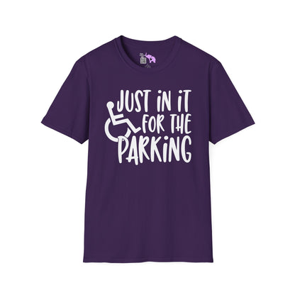 Just In It For The Parking (Wheelchair User) Adult T-shirt