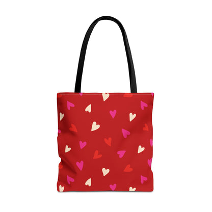 Cupid's Confetti Canvas Tote Bag
