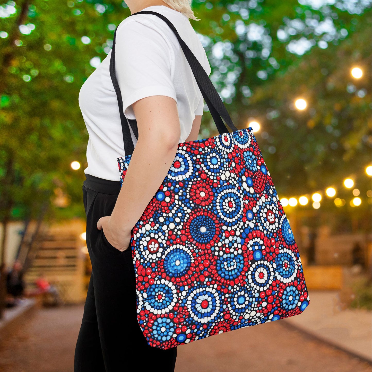 Patriot Pulse Canvas Tote Bag