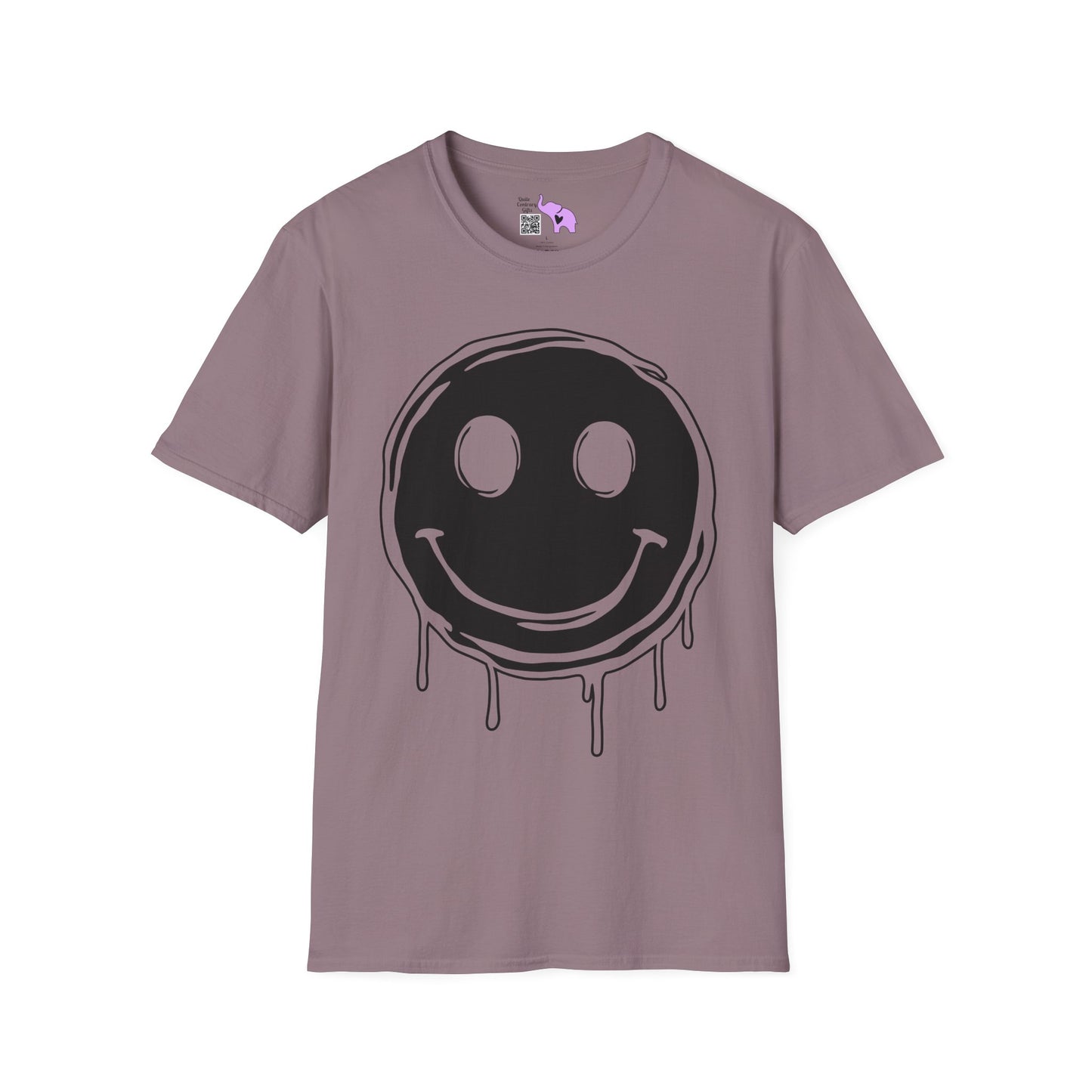 Melty Smiley Face Adult T-shirt