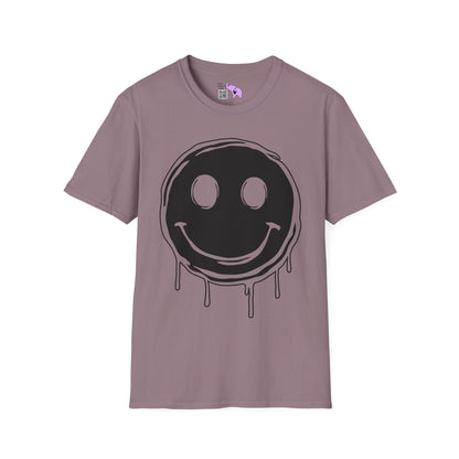 Melty Smiley Face Adult T-shirt