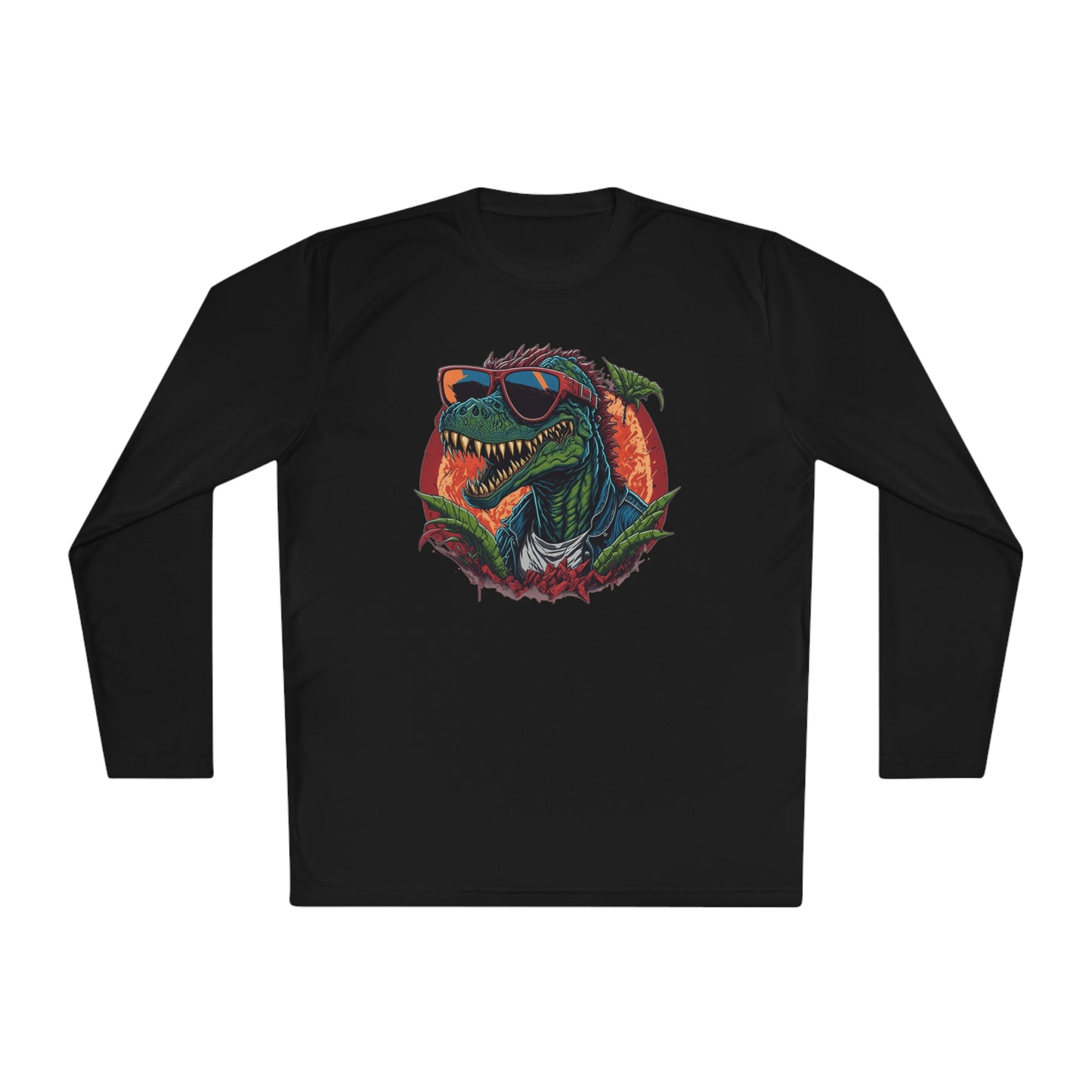 Cool Dinosaur Adult Long Sleeve Tee