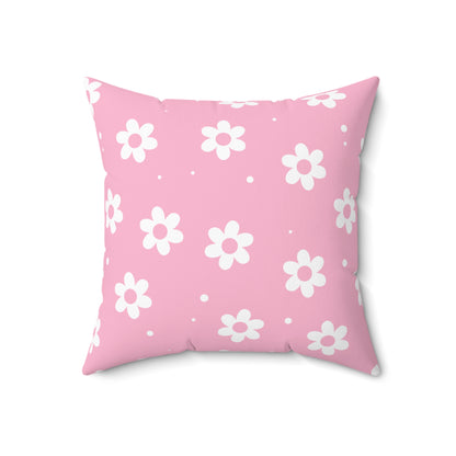 Pretty Petals & Dots Throw Pillow