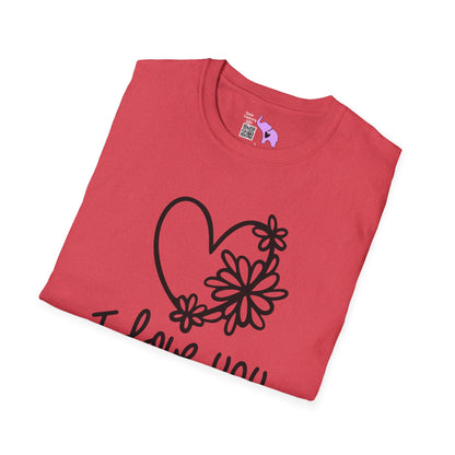 I Love You To The Beach Adult T-shirt