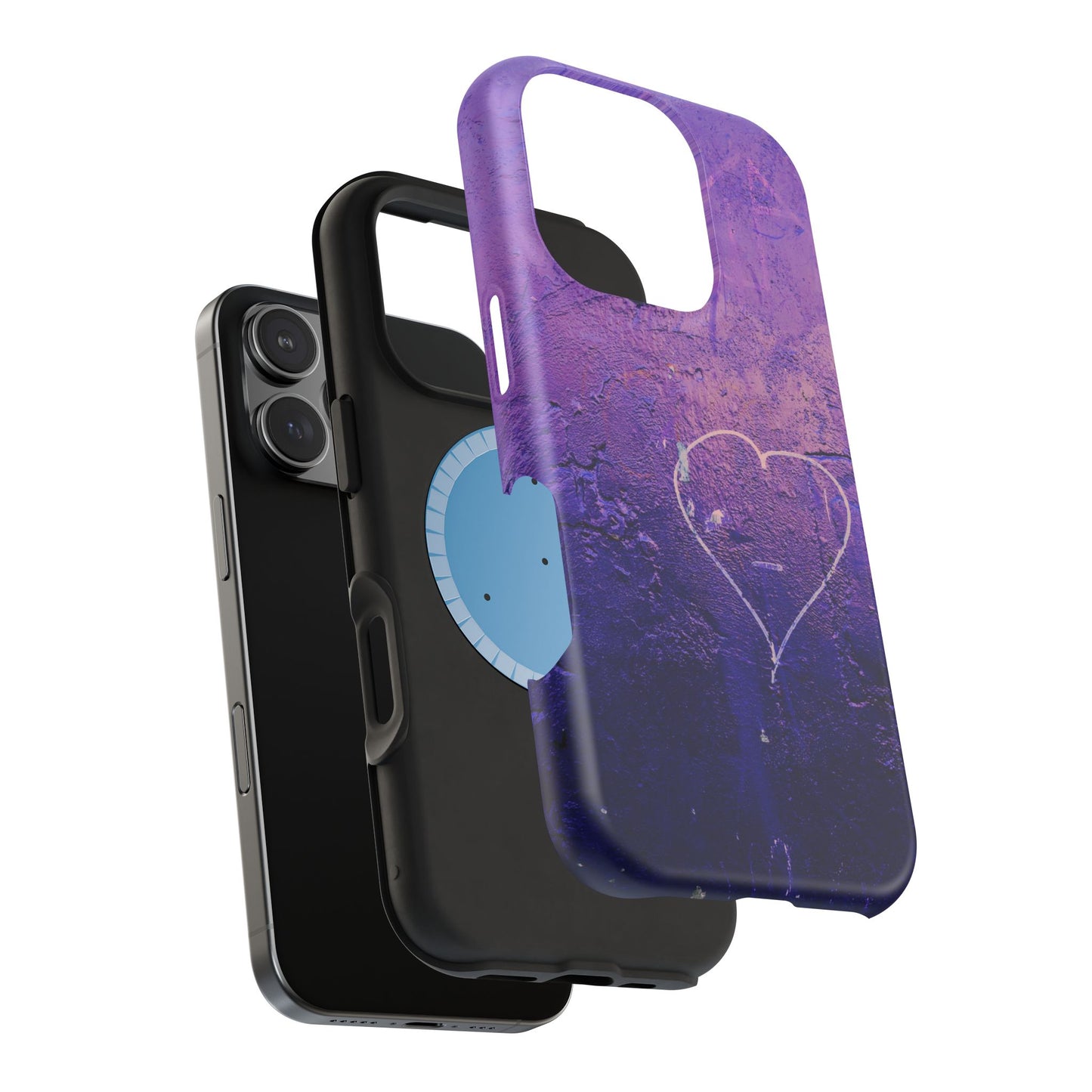 Purple Heart Wall MagSafe® Compatible Tough Case for iPhone