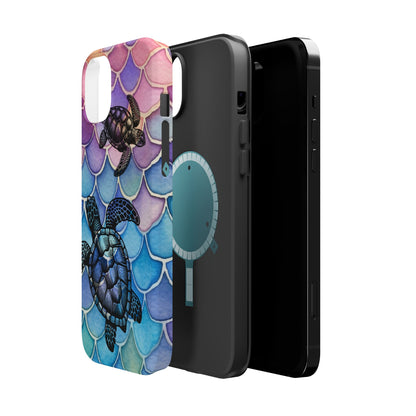 Sea Turtle Silhouette MagSafe® Compatible Tough Case for iPhone