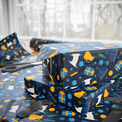 Bright Traditions Hanukkah Wrapping Paper