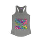 Fight Cancer In All Colors 8 Women's Ideal Racerback Tank