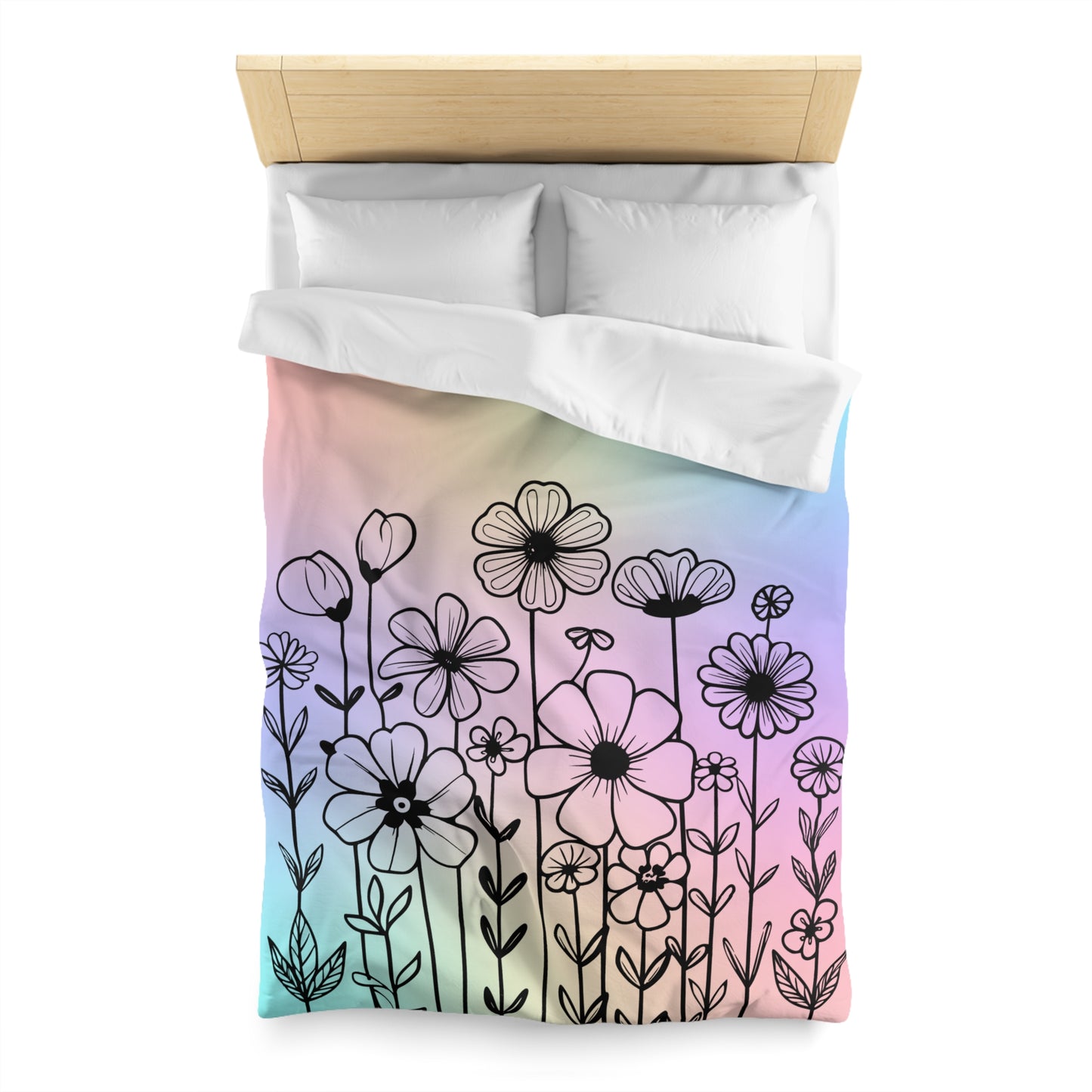 Spring Bloom Microfiber Duvet Cover