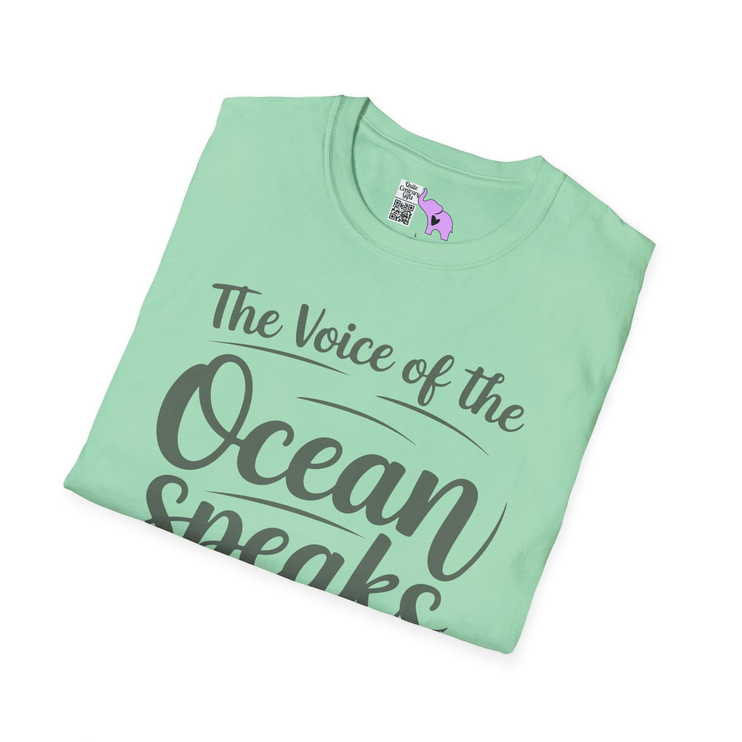 The Voice of the Ocean Speaks to the Soul Adult T-shirt