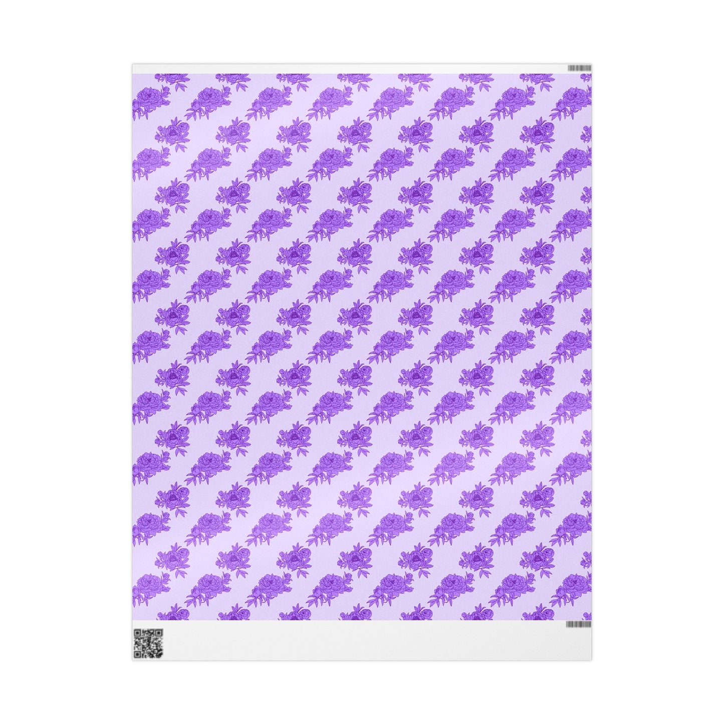 Royal Orchid Peonies Wrapping Paper