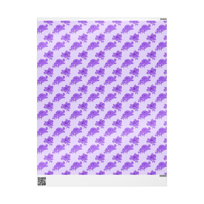 Royal Orchid Peonies Wrapping Paper