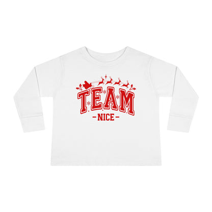 Team Nice Toddler Long Sleeve Tee