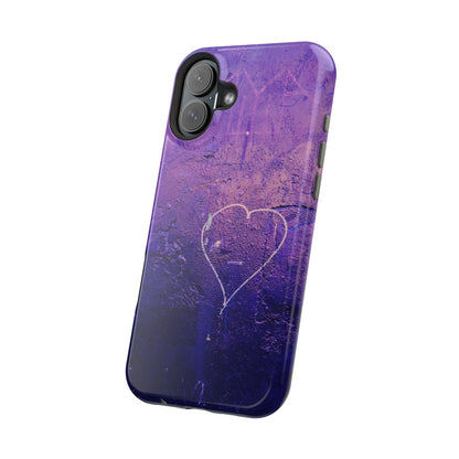 Purple Heart Wall MagSafe® Compatible Tough Case for iPhone