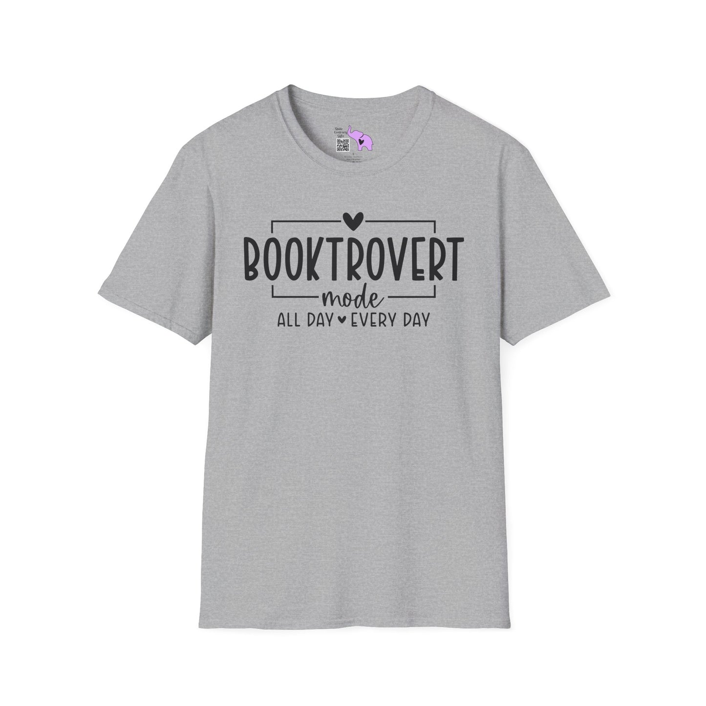 Booktrovert Mode All Day Every Day Adult T-shirt
