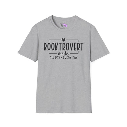 Booktrovert Mode All Day Every Day Adult T-shirt