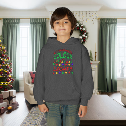 My Favourite Colour Is Christmas Lights Youth Hoodie