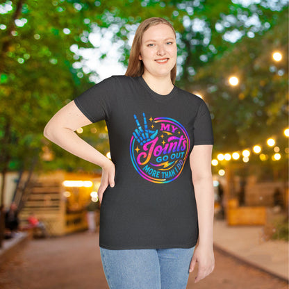 My Joints Go Out More Than Me Adult T-shirt