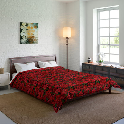 Crimson Noel Garden Comforter