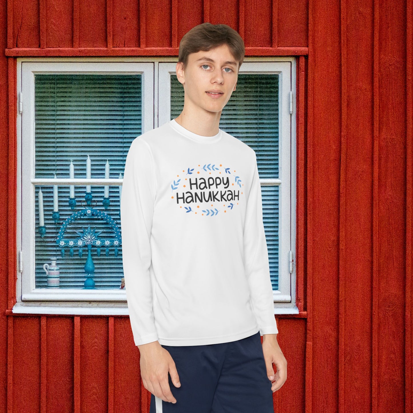 Happy Hanukkah 4 Youth Long Sleeve Tee