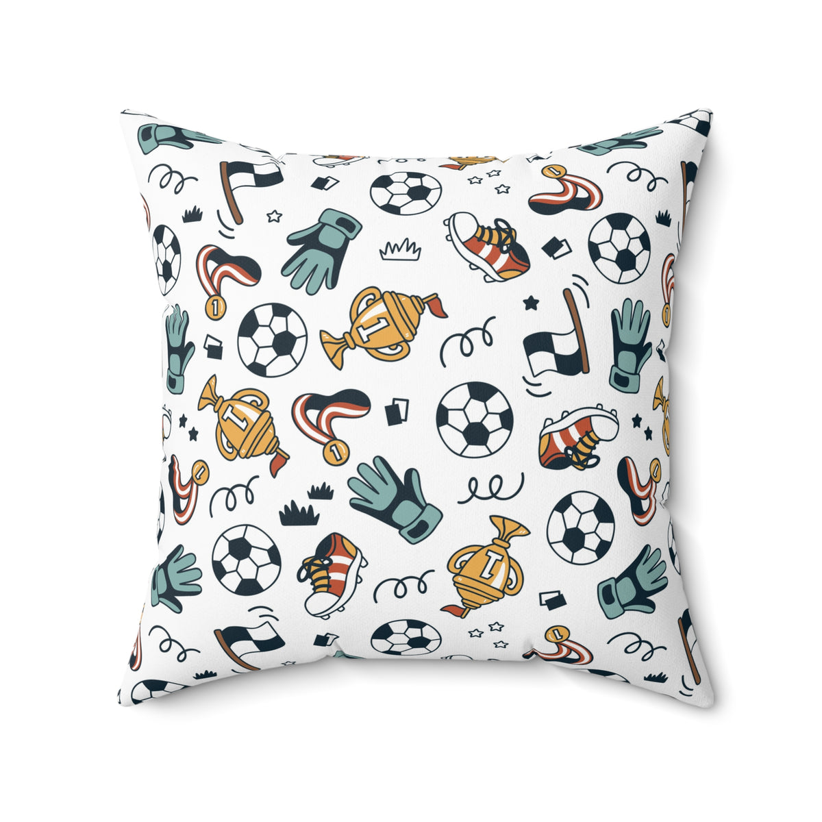 Little Soccer Legends Throw Pillow