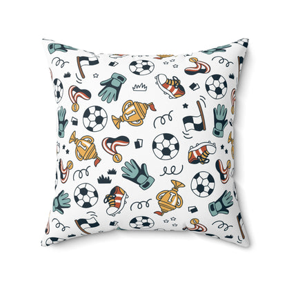 Little Soccer Legends Throw Pillow