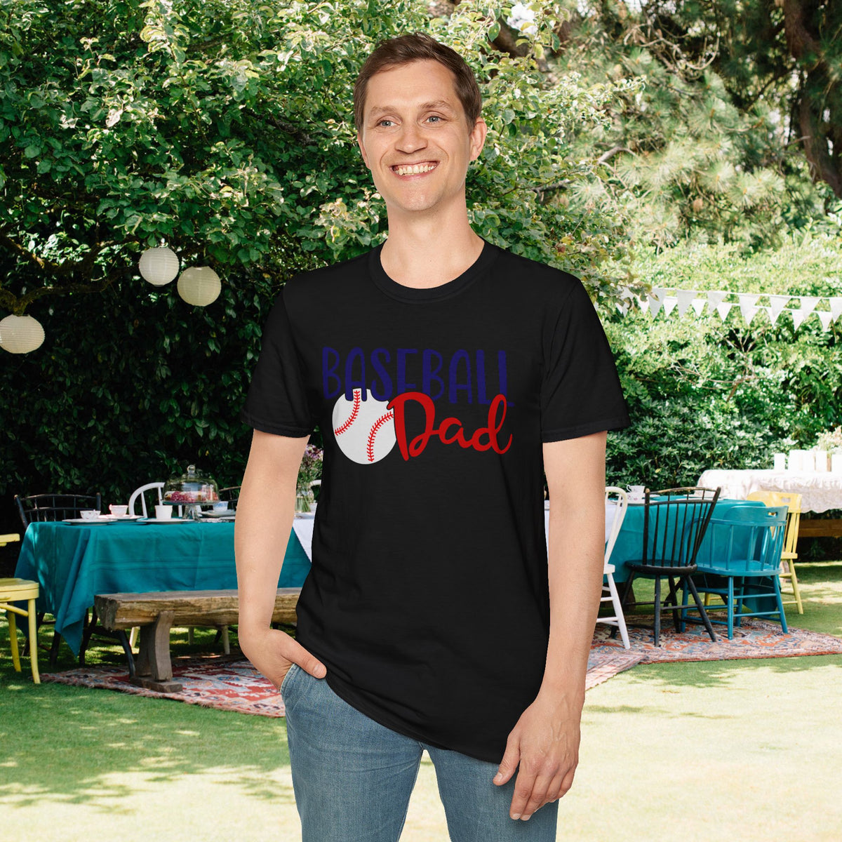 Baseball Dad Adult T-shirt