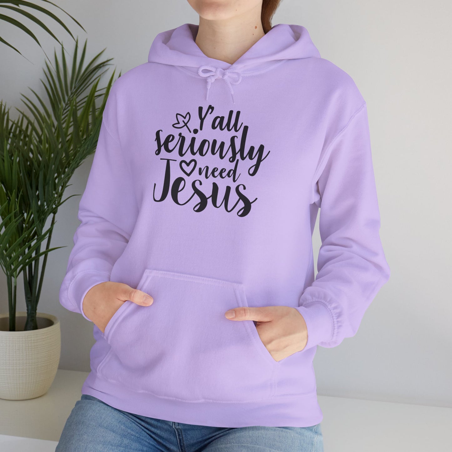 Y'all Seriously Need Jesus Heavy Blend™ Hooded Sweatshirt