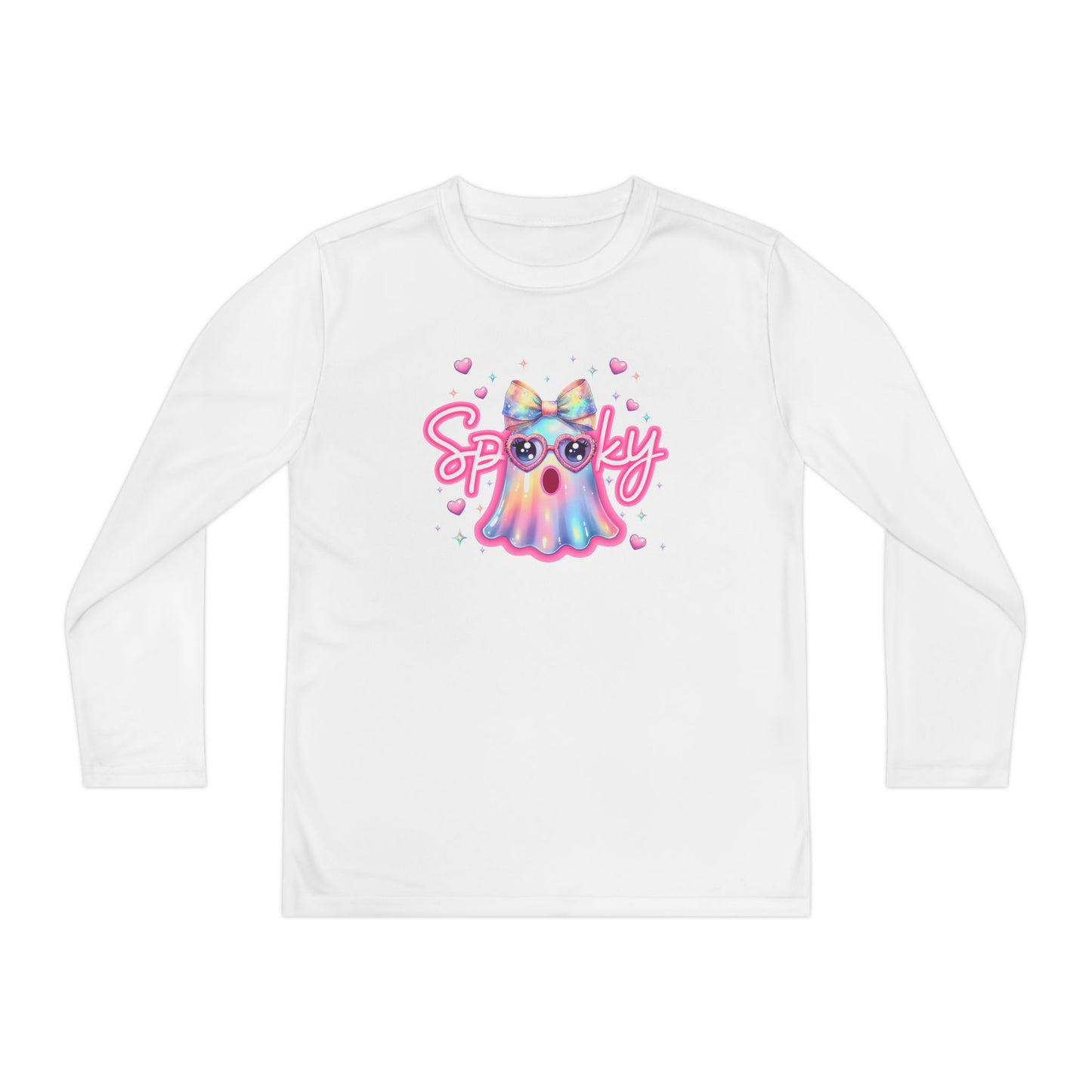Spooky Pastel Ghost Youth Long Sleeve Tee