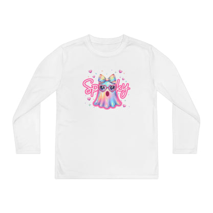 Spooky Pastel Ghost Youth Long Sleeve Tee