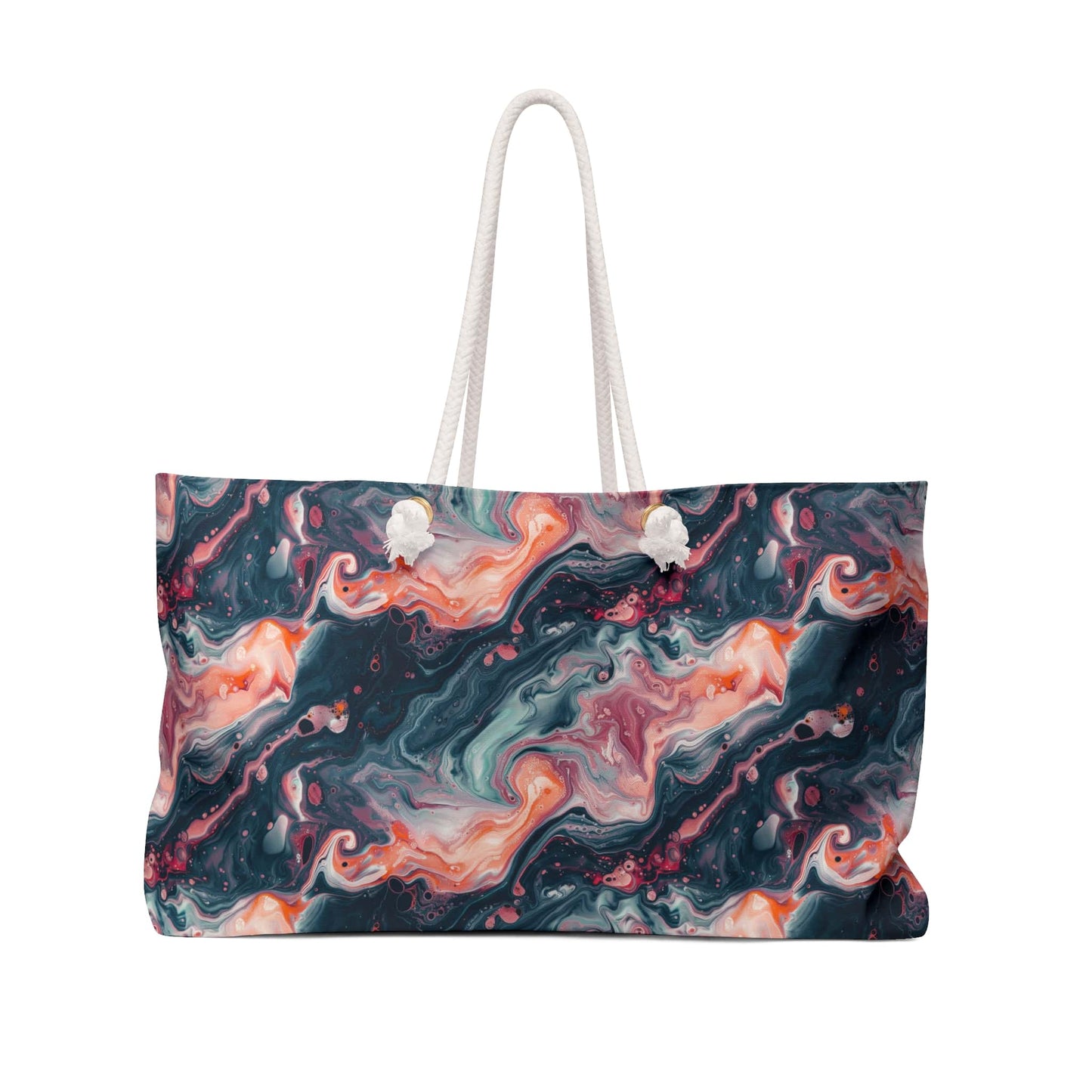 Pink Venom Marble Weekender Bag