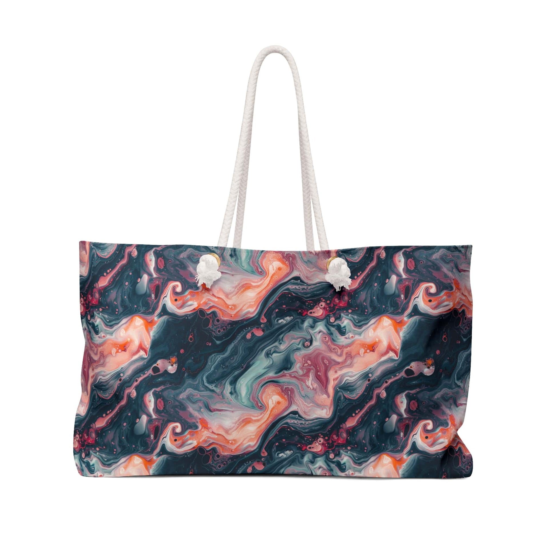 Pink Venom Marble Weekender Bag