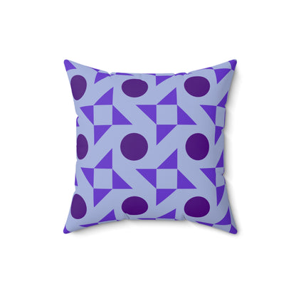 Violet Pinwheels Throw Pillow