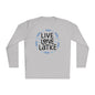 Hanukkah Live Love Latke Adult Long Sleeve Tee