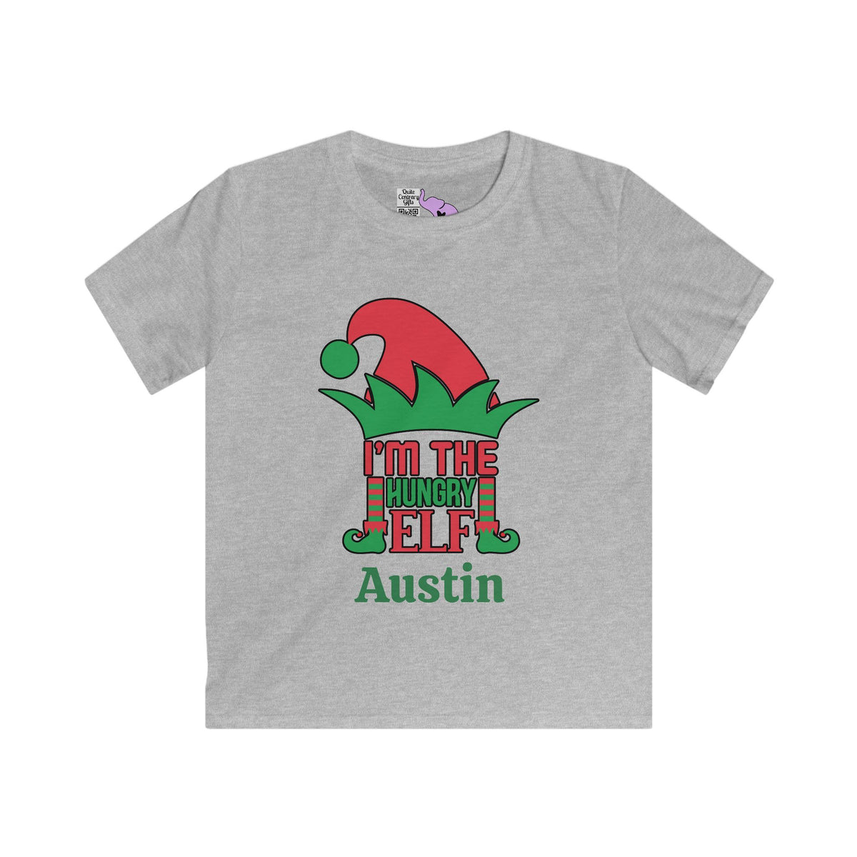 I'm The Hungry Elf Personalized Youth Softstyle Tee
