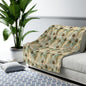 Worn Meadow Daisies Fleece Blanket