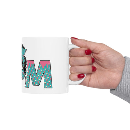 Cool Mom (Teal) Ceramic Mug, (11oz, 15oz)