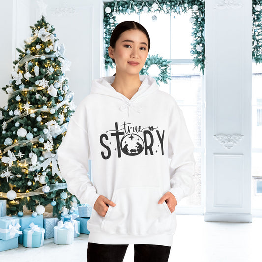 True Story (Nativity) Adult Heavy Blend™ Hooded Sweatshirt