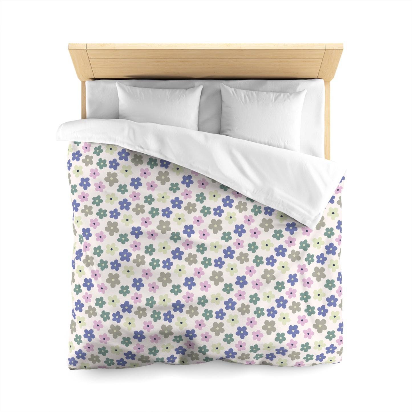 Earthbound Blooms Microfiber Duvet Cover