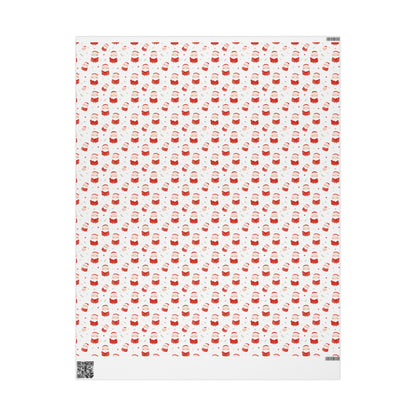 Holly Jolly Santas Wrapping Paper