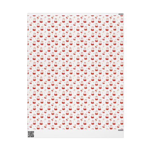 Holly Jolly Santas Wrapping Paper