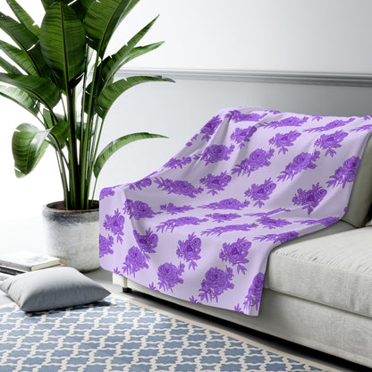 Royal Orchid Peonies Basic Bedding Set