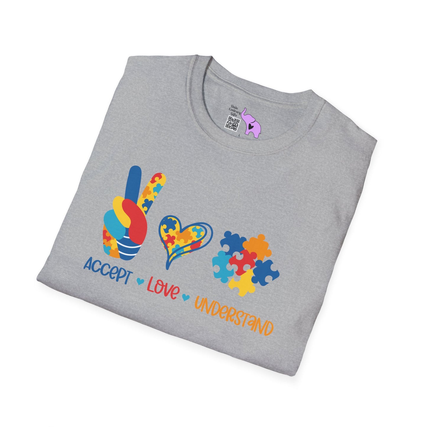 Accept Love Understand Autism Awarness Adult T-shirt
