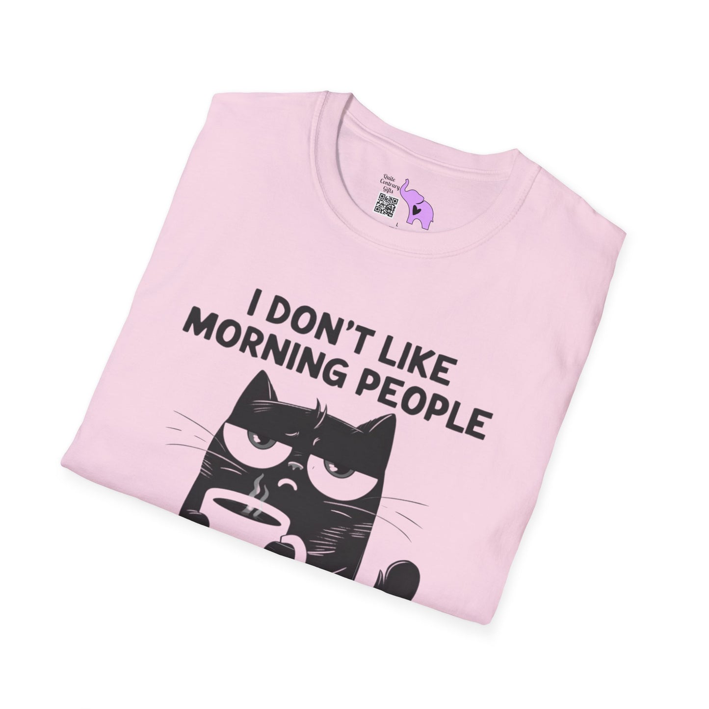 I Don't Like Morning People Or Mornings Or People Adult T-shirt