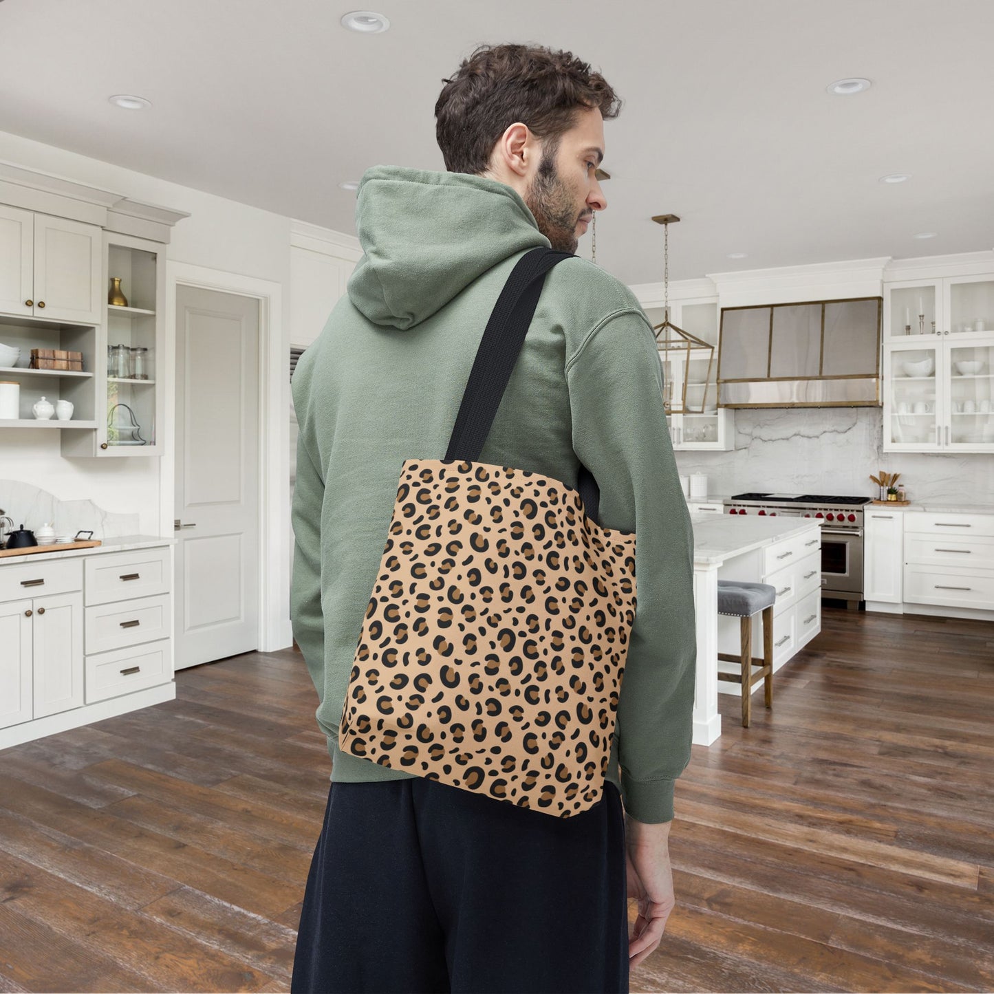 Cheetah Print Canvas Tote Bag