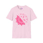 Sunflower & Butterflies Breast Cancer Awareness Adult T-shirt