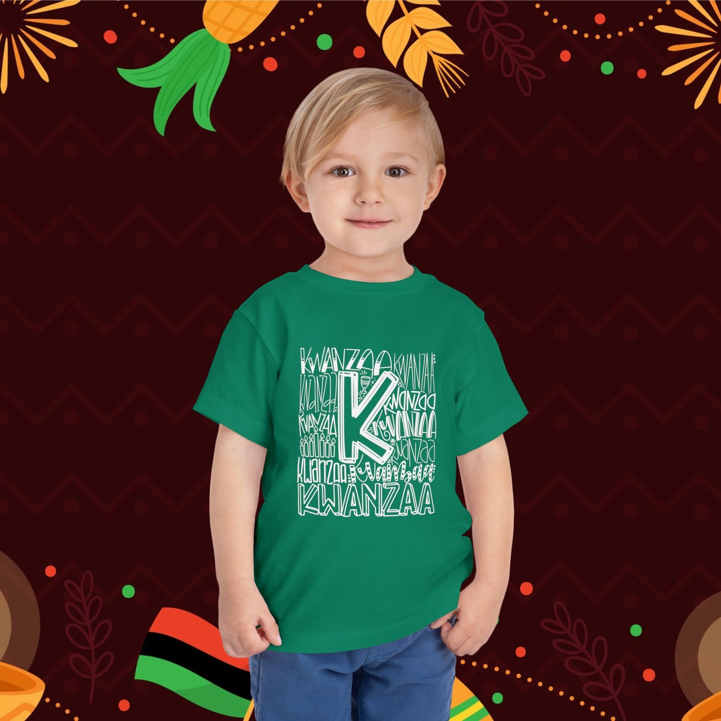Kwanzaa Wordcloud Toddler Tee