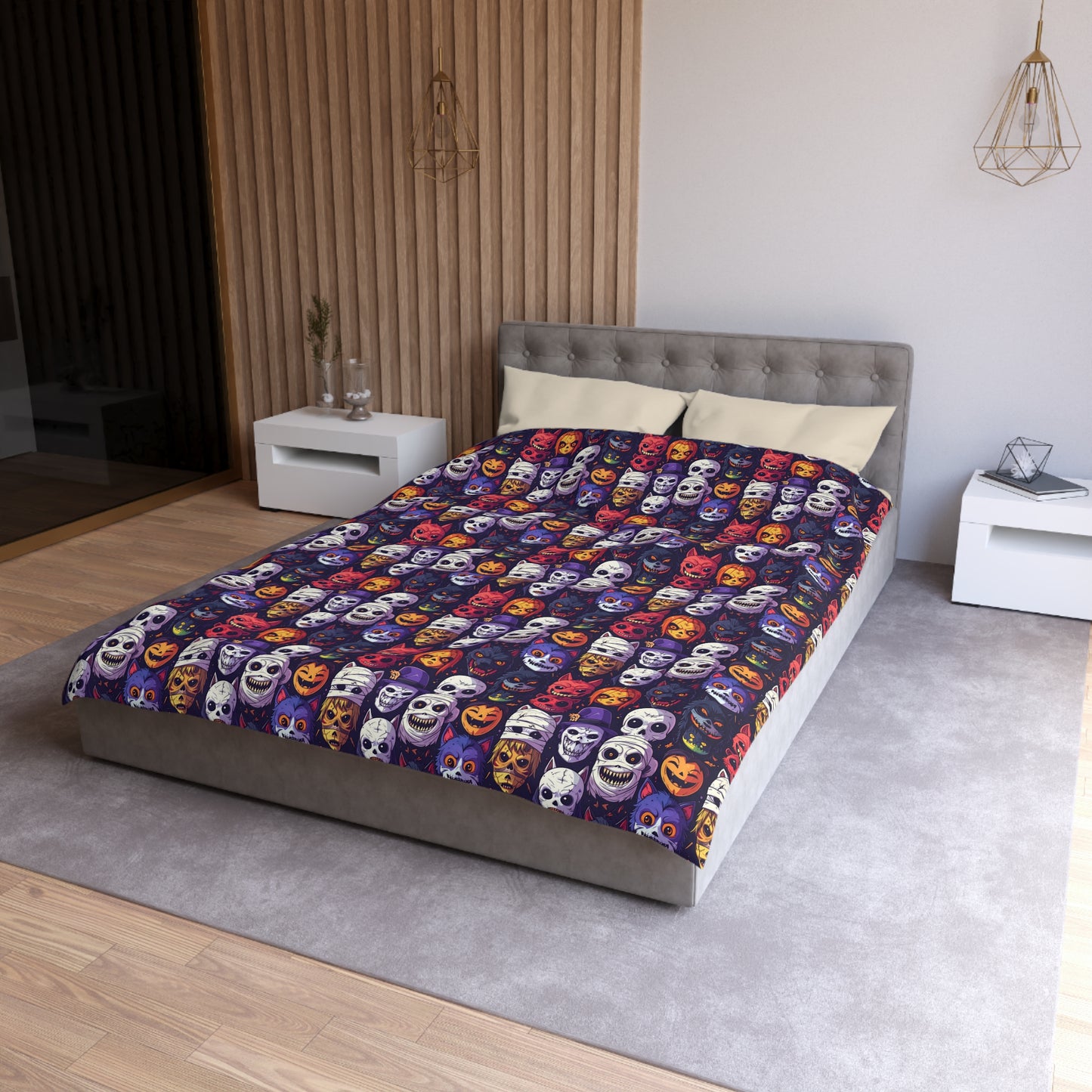 Monster Mash Up Microfiber Duvet Cover