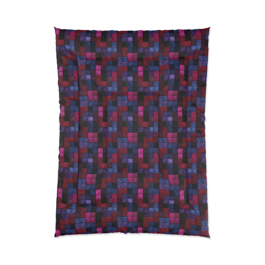 Velvet Mosaic Print Comforter