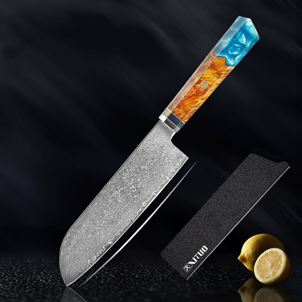 Damascus Steel Kitchen Knife Set